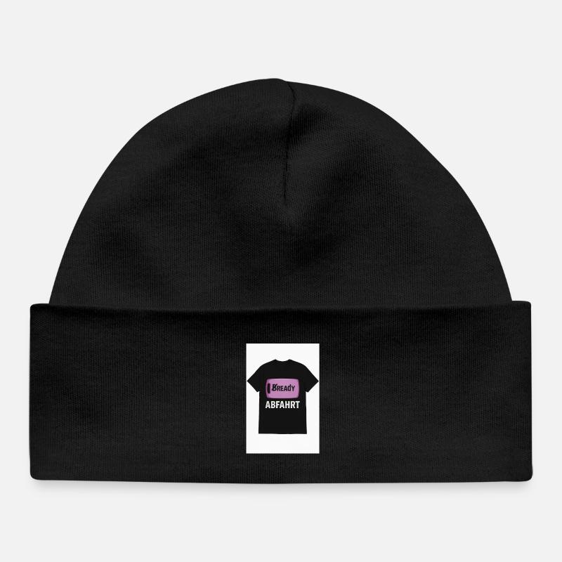 T-shirt de descente pané avec imprimé de produits de boulangerie - Bonnet bébé bio - noir