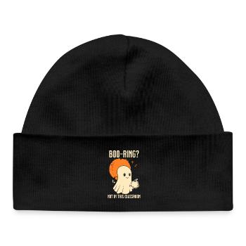 Funny Teacher Skeleton Halloween Classroom - Baby Organic Beanie - black - Front