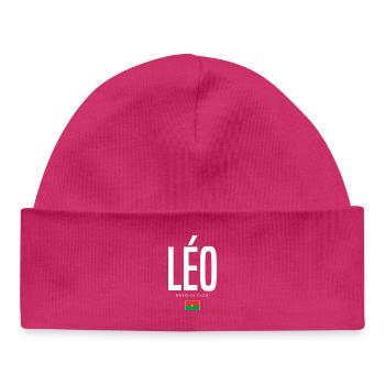 Leo Burkina Faso - Baby Organic Beanie - hot pink - Front