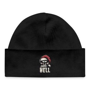 Noël Heavy Metal Punk - Bonnet bébé bio - noir - Devant