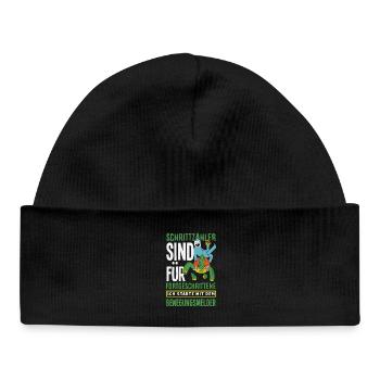 Podomètre? J’utilise le détecteur de mouvement - Bonnet bébé bio - noir - Devant
