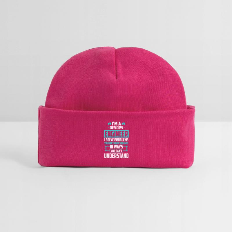 DevOps Engineer I Solve Problems You Cant Baby Organic Beanie