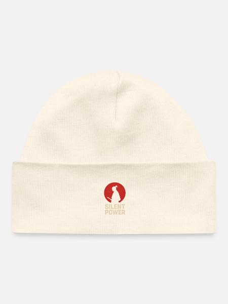 Puissance silencieuse avec Katana - Bonnet bébé bio - noir