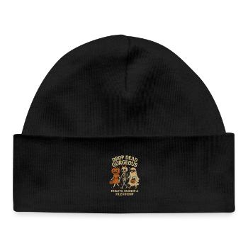 Drop Dead Gorgeous – Halloween Fashion & Friends - Baby Organic Beanie - black - Front