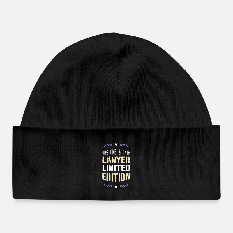 L’édition limitée One & Only Lawyer - Bonnet bébé bio - noir