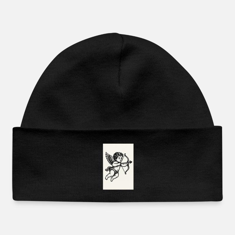 Ange - Bonnet bébé bio - noir