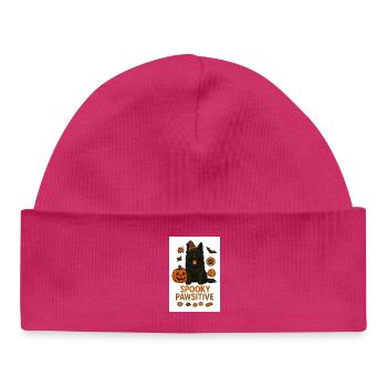 Spooky Pawsitive - Baby Organic Mütze - hot Pink - Vorne