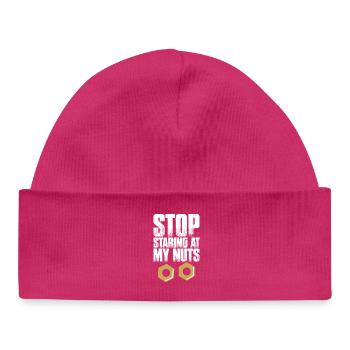 Plateforme constructio de construction d’échafaudage - Bonnet bébé bio - hot pink - Devant