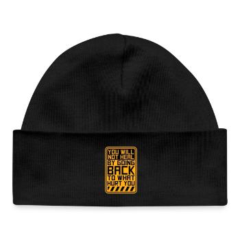You Will Not Heal Healing Pain Let Go New - Baby Organic Beanie - black - Front