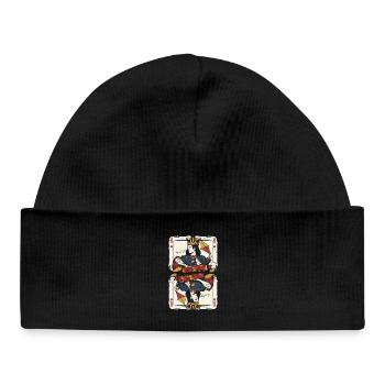 Kite Kite Flying Kite King In The Wind - Baby Organic Beanie - black - Front