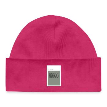 Chaos German Style Paper Clip - Baby Organic Beanie - hot pink - Front