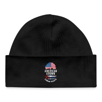 Cuba Pride & Home - Design du drapeau de Cuba - Bonnet bébé bio - noir - Devant