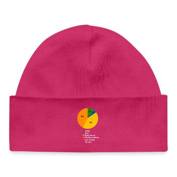 Lustiger Hip-Hop-Tanz, Pie-Chart, Straßentanz-Humor - Baby Organic Mütze - hot Pink - Vorne
