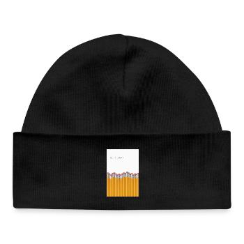 Be Different Minimalist Statement Design - Baby Organic Mütze - Schwarz - Vorne