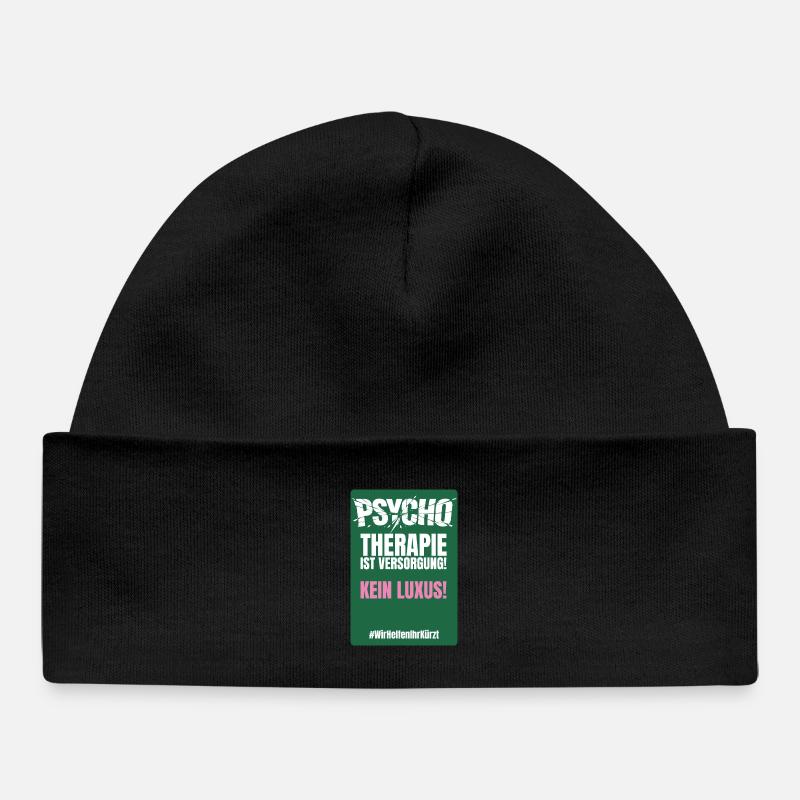 PSYCHO_06 - Baby Organic Mütze - Schwarz