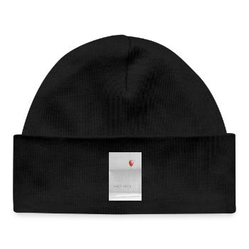 Make it happen minimalist Motivation Spruch - Baby Organic Mütze - Schwarz - Vorne