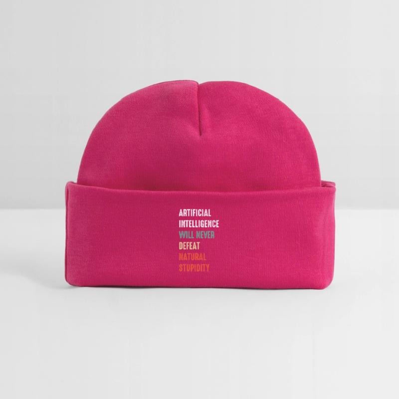 Funny Artificial Intelligence Machine Learning AI Baby Organic Beanie