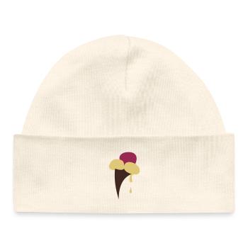 Leaky Gelato Cone - Baby Organic Beanie - black - Front