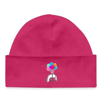 Ich bin ein Einhorn – Magisch Fantastisches Motiv - Baby Organic Mütze - hot Pink - Vorne