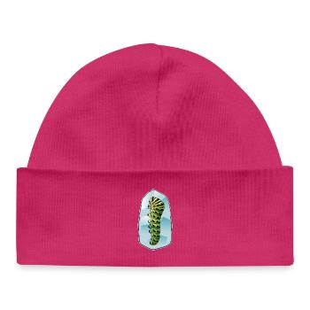 Caterpillar - Baby Organic Beanie - hot pink - Front