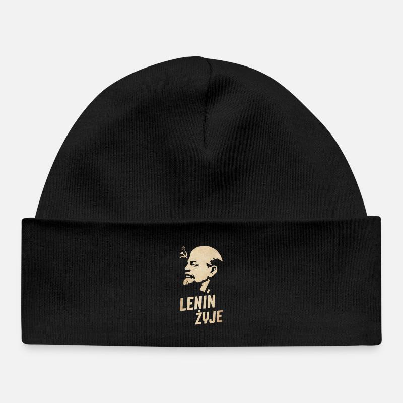 Lénine est vivant - Bonnet bébé bio - noir