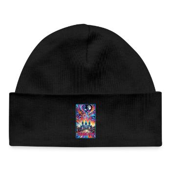 Guadalajara Mexico colorful design - Baby Organic Beanie - black - Front