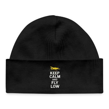 Rural Aviation Agriculture Pilot Gift - Baby Organic Beanie - black - Front