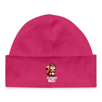 Before You Ask Eichhörnchen Eichhorn Nagetier  - Baby Organic Mütze - hot Pink - Vorne