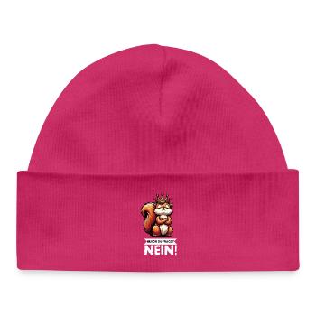 Bevor Du Fragst Eichhörnchen Eichhorn Nagetiere - Baby Organic Mütze - hot Pink - Vorne