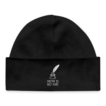 Poetry as Self-Care - Baby Organic Beanie - black - Front