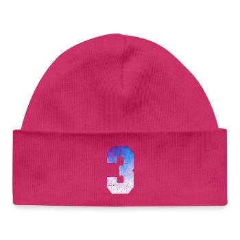 Ausgabe 3 – 3-jähriges Jubiläumsgeschenk - Baby Organic Mütze - hot Pink - Vorne