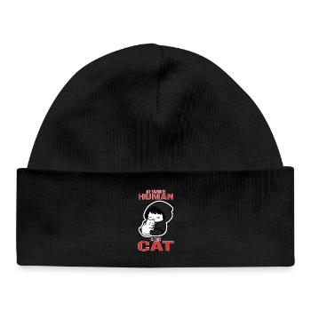 Chat Mignon My Favorite Human Is This Cat - Bonnet bébé bio - noir - Devant