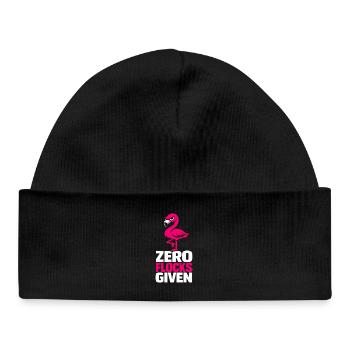 Zero Flocks Given - Baby Organic Mütze - Schwarz - Vorne