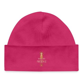Kaplan Kleriker Pfarrer Ministry Of Presence - Baby Organic Mütze - hot Pink - Vorne
