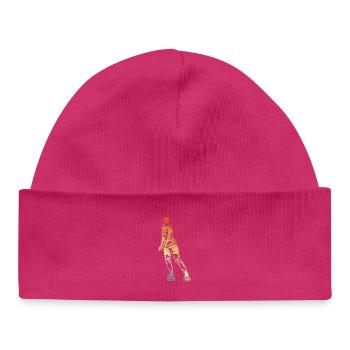 Roller skater - Baby Organic Beanie - hot pink - Front
