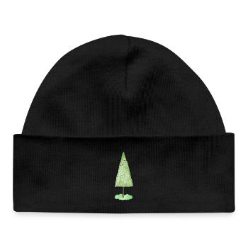 Ornements de sapin festifs Graphique - Bonnet bébé bio - noir - Devant