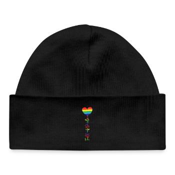 Full of Pride - Baby Organic Beanie - black - Front