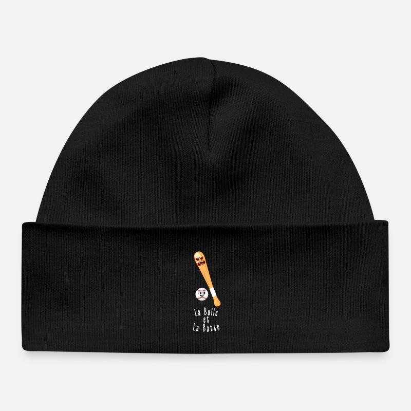La Balle et La Batte - Bonnet bébé bio - noir