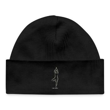 SOUL CONTOUR - Vrikshasana - Baby Organic Beanie - black - Front