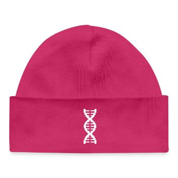 Pixel DNA 8-Bit Retro - Baby Organic Beanie - hot pink - Front