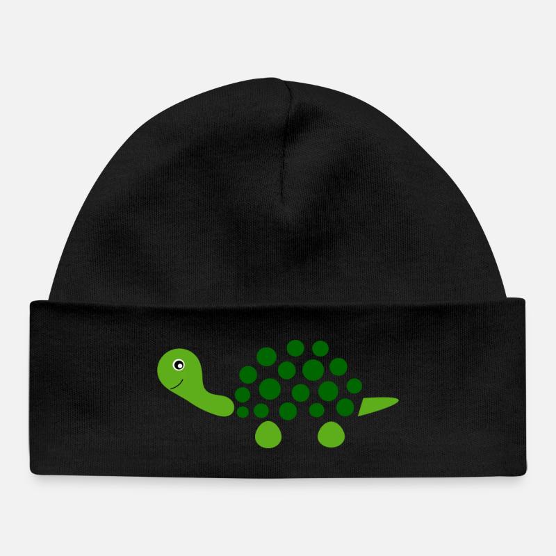 Tortue Tortues - Bonnet bébé bio - noir