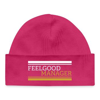 Gestionnaire de bien-être Design blanc - Bonnet bébé bio - hot pink - Devant