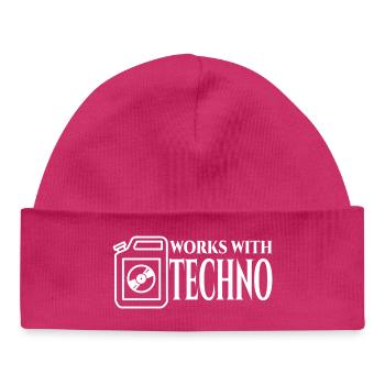 Techno - Baby Organic Mütze - hot Pink - Vorne