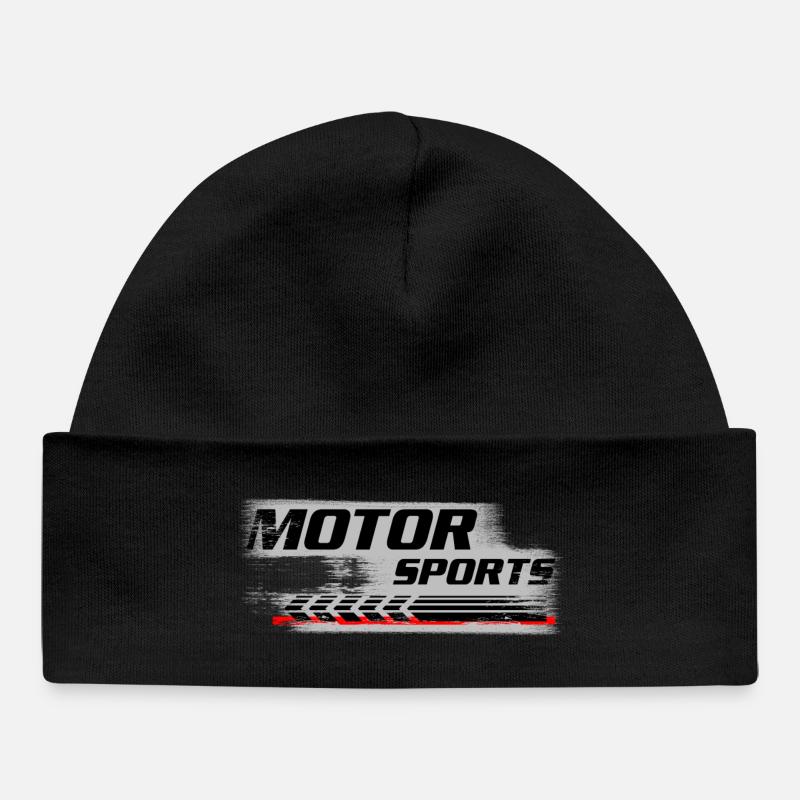 Sports Mécaniques - Bonnet bébé bio - noir