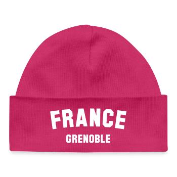 GRENOBLE France Frankreich - Baby Organic Beanie - hot pink - Front