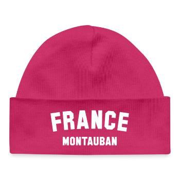 MONTAUBAN France Frankreich - Baby Organic Beanie - hot pink - Front