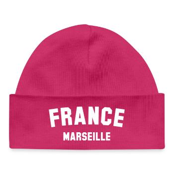 MARSEILLE France Frankreich - Baby Organic Beanie - hot pink - Front