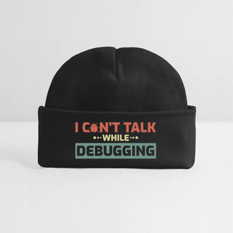 I Can't Talk While Debugging Baby Organic Beanie