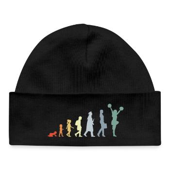 Pom-pom girl vintage Evolution - Bonnet bébé bio - noir - Devant