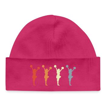 Dessin de pom-pom girl - Bonnet bébé bio - hot pink - Devant